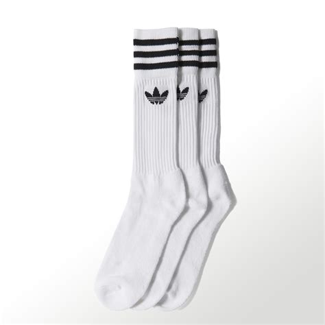 adidas solid crew weiß|Adidas Solid Crew Sock 3.